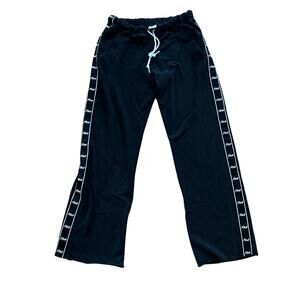 Victoria’s Secret PINK Black Wide Leg Side Stripe Sweatpants | Women’s XS